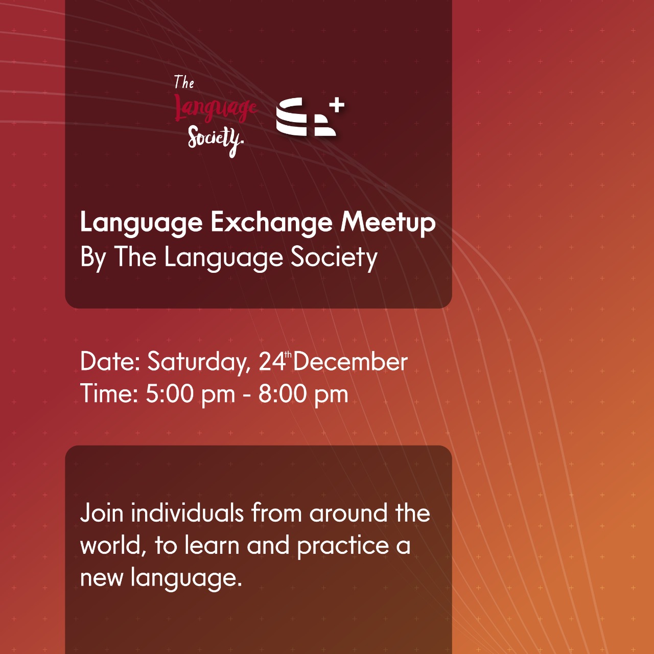 Language exchange by the Language Society