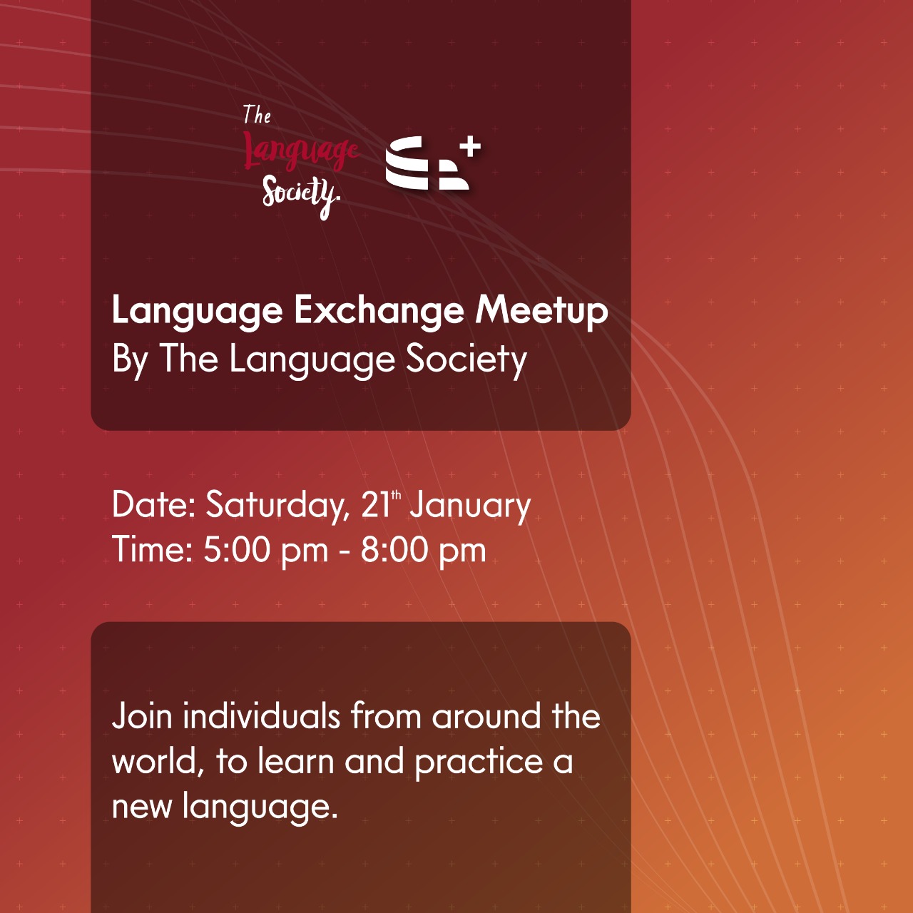 Language exchange by the Language Society